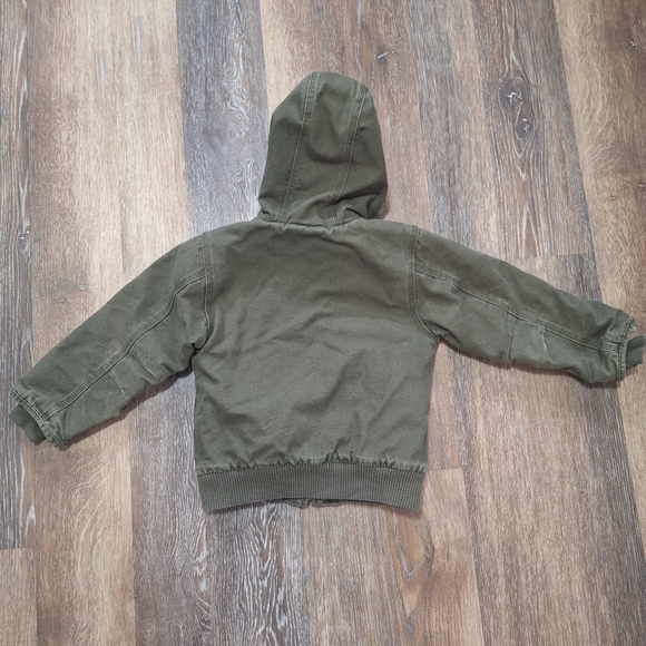 Carhartt Children's Olive Green Hooded Coat, Sz XXS (4-5) - Picture 8 of 8